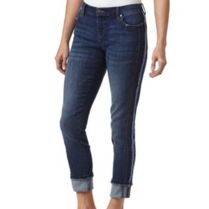 Karl Lagerfeld Paris - Cropped Fringe Denim Jeans   Size 16P